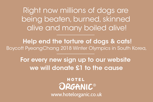 Boycott PyeongChang 2018 Winter Olympics in South Korea, Help end the torture of dogs & cats!