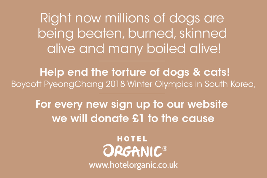 Boycott PyeongChang 2018 Winter Olympics in South Korea, Help end the torture of dogs & cats!