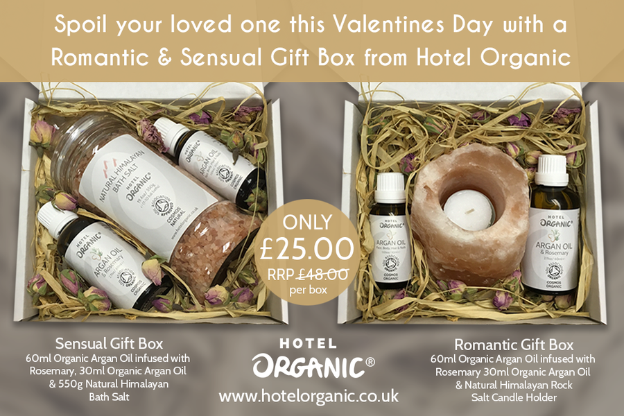 Share the Love of Natural Beauty this Valentines Day with our unique Organic Gift Sets