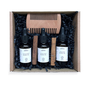 Certified Organic Handmade Beard Oils Gift Set