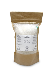 Pure Dead Sea Mineral Bath Salt in Biodegradable Bag