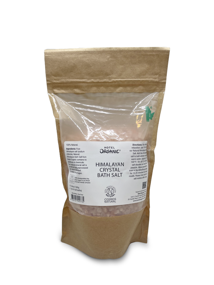 Certified Natural Himalayan Crystal Bath Salt Biodegradable Bag