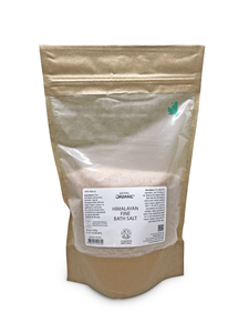 Certified Natural Himalayan FINE Bath Salt Biodegradable Bag