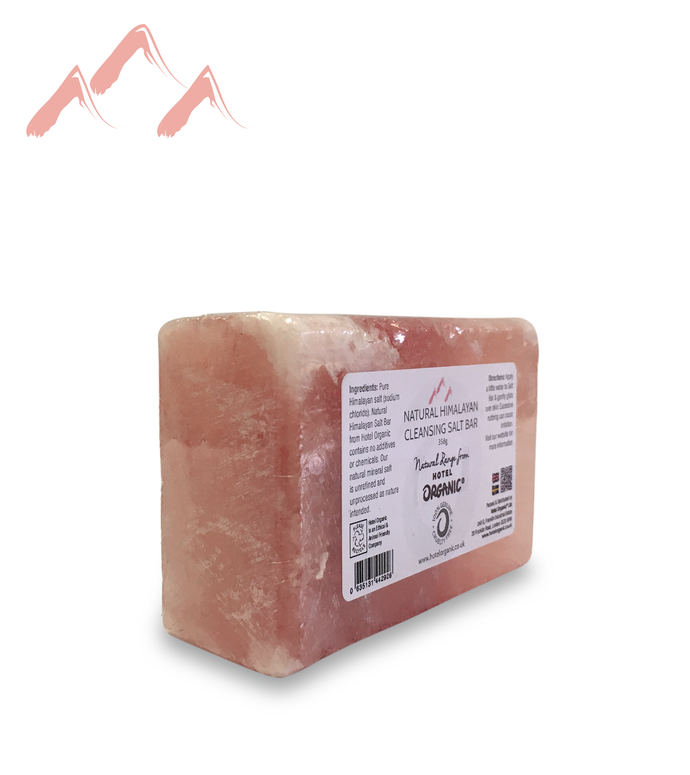 Natural Cleansing Himalayan Salt Bar for exfoliation of the body