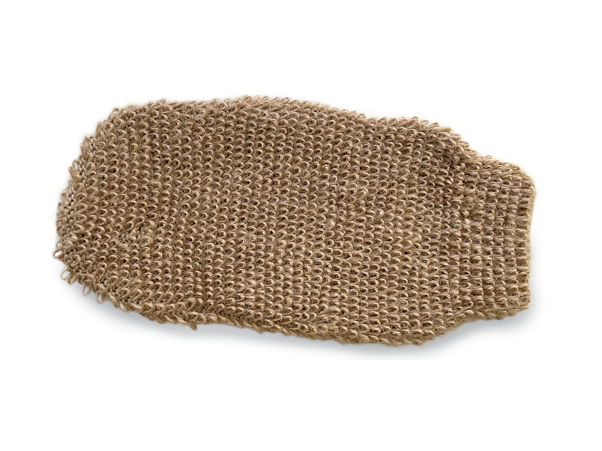 Natural Jute Mitt Nude & Brown Hotel Organic