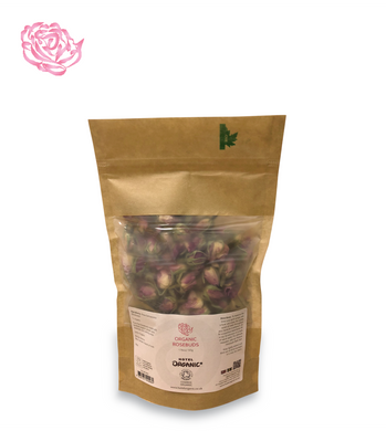 Certified Organic Rosebuds 50g in Biodegradable Bag